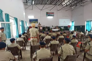 उप निरीक्षक पदोन्नति कोर्स एवं प्रशिक्षण केंद सदस्य के साथ सुरक्षा सम्मेलन  का आयोजन।